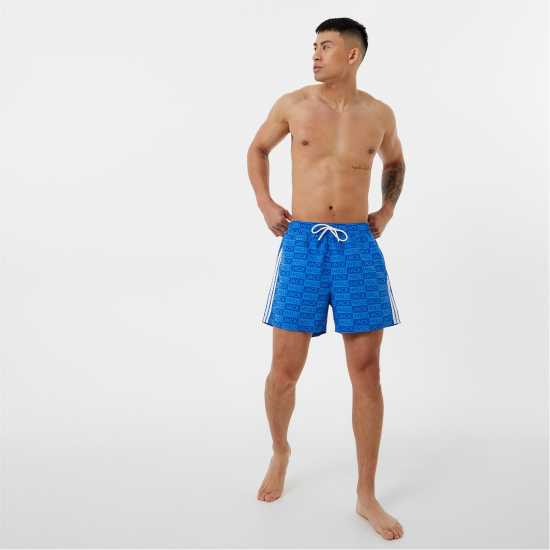 Jack Wills All Over Print Swim Shorts Cobalt Мъжки къси панталони