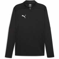 Puma Men's Teamfinal Training 1/4-Zip Fleece Black/Si Puma Men's Teamfinal Training 1/4-Zip Fleece Black/Si