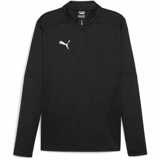 Puma Men's Teamfinal Training 1/4-Zip Fleece Black/Si Puma Men's Teamfinal Training 1/4-Zip Fleece Black/Si