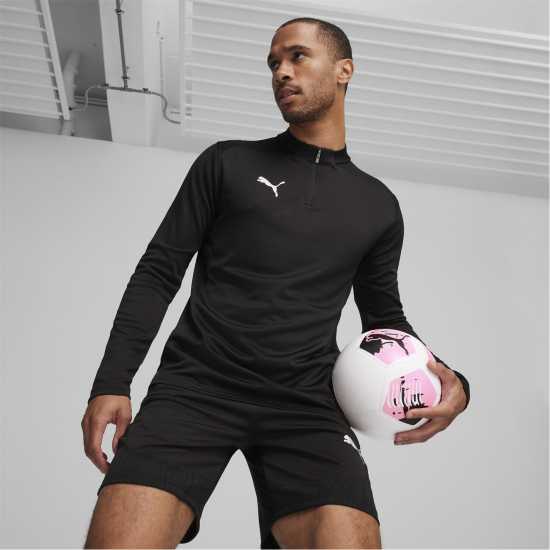 Puma Men's Teamfinal Training 1/4-Zip Fleece Black/Si Puma Men's Teamfinal Training 1/4-Zip Fleece Black/Si