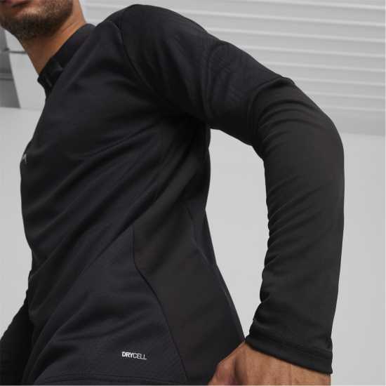 Puma Men's Teamfinal Training 1/4-Zip Fleece Black/Si Puma Men's Teamfinal Training 1/4-Zip Fleece Black/Si