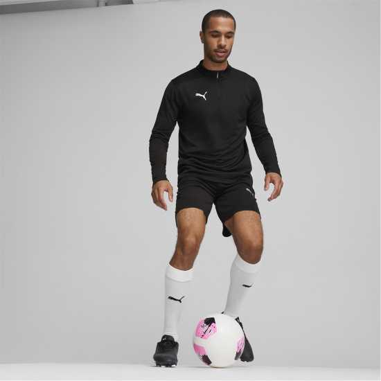 Puma Men's Teamfinal Training 1/4-Zip Fleece Black/Si Puma Men's Teamfinal Training 1/4-Zip Fleece Black/Si