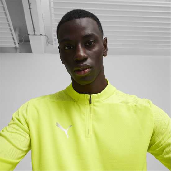 Puma Teamfinal Training 1/4-Zip Fleece Електрически Лим 