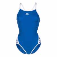 Arena Дамски Бански Костюм Icons Superfly Swimsuit Ladies Кралско/Бяло Дамски бански