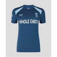 Castore Womens 26/27 England Cricket Short Sleeve Performance T-Shirt  
