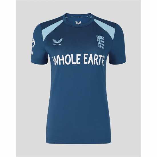 Castore Womens 26/27 England Cricket Short Sleeve Performance T-Shirt  