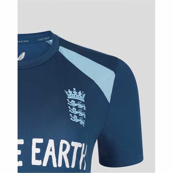 Castore Womens 26/27 England Cricket Short Sleeve Performance T-Shirt  