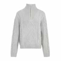 Дамски пуловери и жилетки Soulcal Zip Cable Knit Top Womens Soulcal Zip Cable Knit Top Womens Дамски пуловери и жилетки