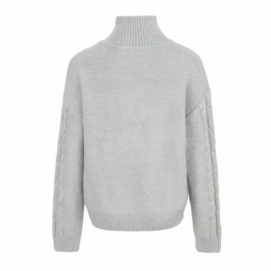 Soulcal Zip Cable Knit Top Womens  Дамски пуловери и жилетки