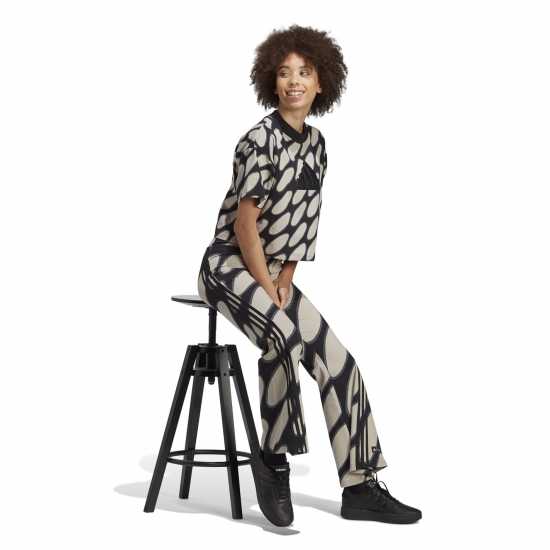 Дамско трико и клинове Adidas X Marimekko Future Icons Flared Leggings Womens Adidas X Marimekko Future Icons Flared Leggings Womens Дамско трико и клинове