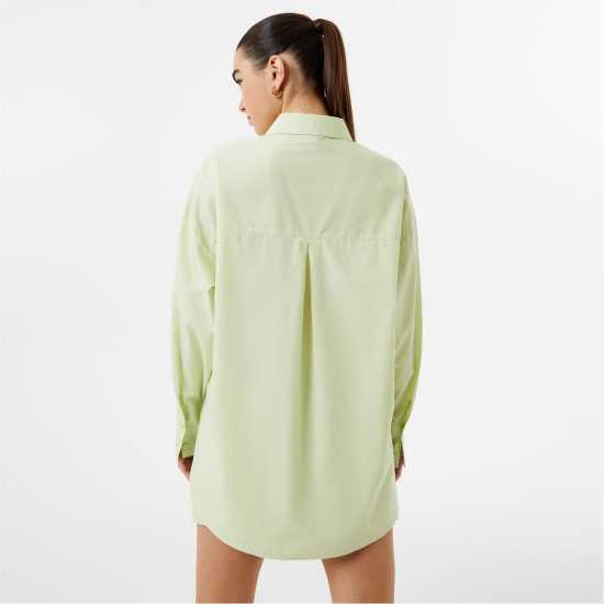 Риза С Дълъг Ръкав Jack Wills Long Sleeve Shirt Green - Дамски ризи и тениски