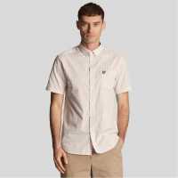 Lyle And Scott Мъжка Риза Short Sleeve Slim Fit Gingham Shirt  
