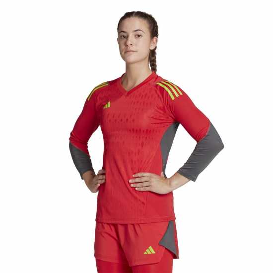 Вратарски ръкавици и облекло Adidas Tiro Pro Goalkeeper Shirt 2023 Womens TCRd/TSSlGrn2 Adidas Tiro Pro Goalkeeper Shirt 2023 Womens TCRd/TSSlGrn2 Вратарски ръкавици и облекло