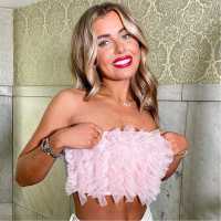 Дамско Бюстие Tulle Frill Bandeau Crop Top