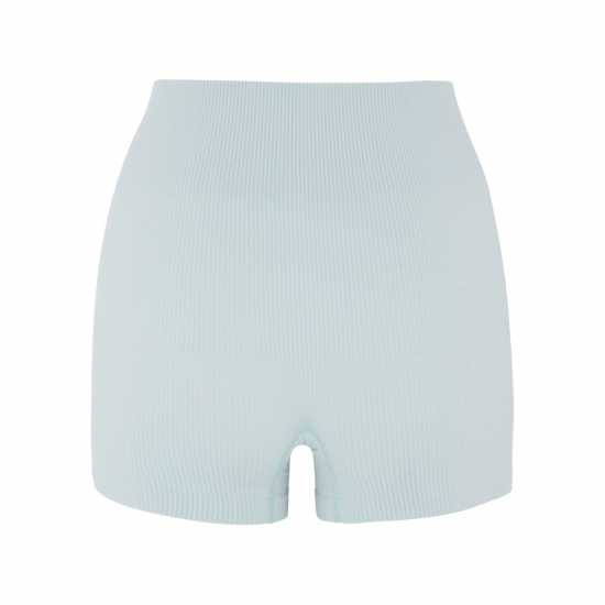 Hiit Seamless Ribbed Short Светло синьо Hiit Seamless Ribbed Short Светло синьо
