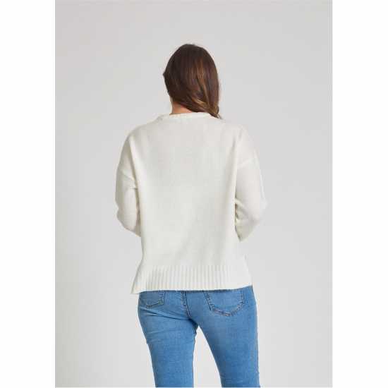 Дамски пуловери и жилетки Блуза С Обло Деколте Be You Pocket Crew Neck Jumper Крем Блуза С Обло Деколте Be You Pocket Crew Neck Jumper Крем Дамски пуловери и жилетки