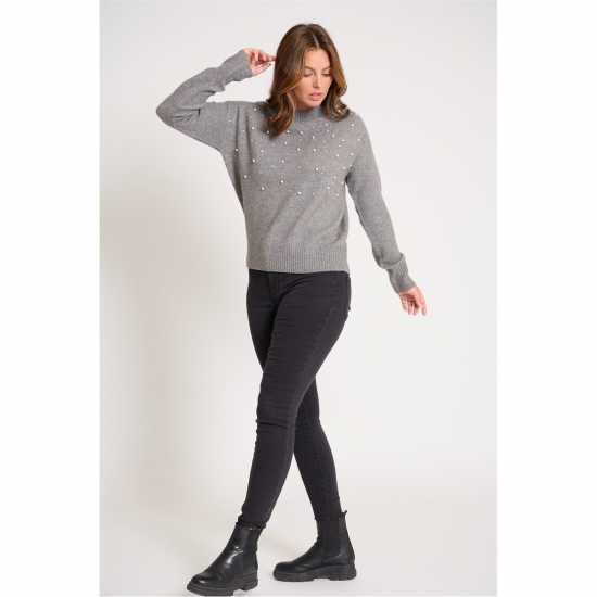 Be You Jumper Сиво Дамски пуловери и жилетки