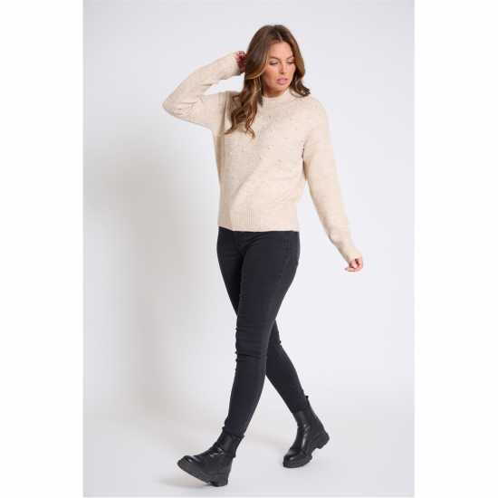 Дамски пуловери и жилетки Be You Jumper Крем Be You Jumper Крем Дамски пуловери и жилетки