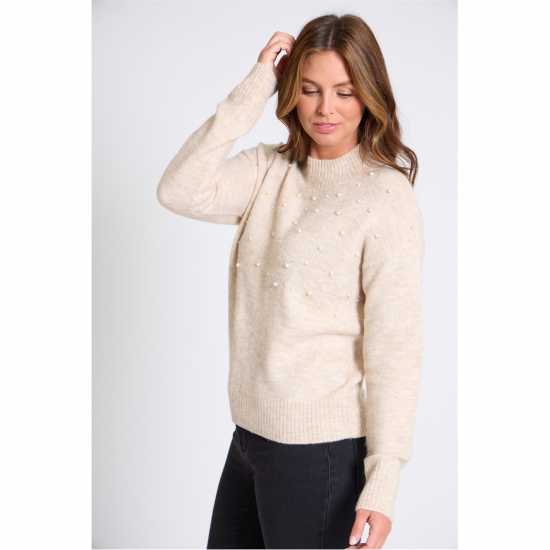 Дамски пуловери и жилетки Be You Jumper Крем Be You Jumper Крем Дамски пуловери и жилетки