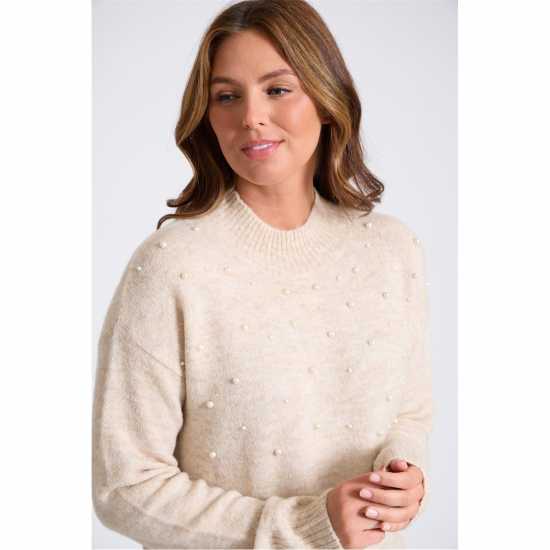 Дамски пуловери и жилетки Be You Jumper Крем Be You Jumper Крем Дамски пуловери и жилетки