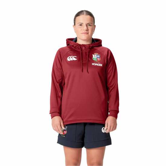 British And Irish Lions 2024 Quarter Zip Hoodie Womens  