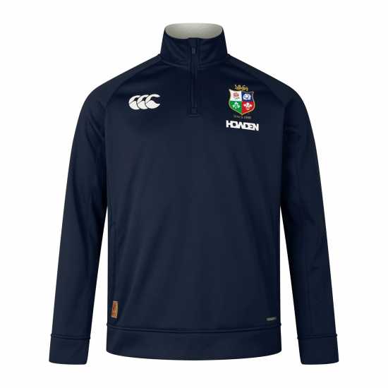 British And Irish Lions 2024 Quarter Zip Fleece Adults Тъмно сапфир 