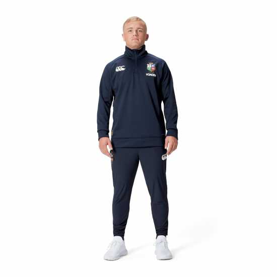 British And Irish Lions 2024 Quarter Zip Fleece Adults Тъмно сапфир 