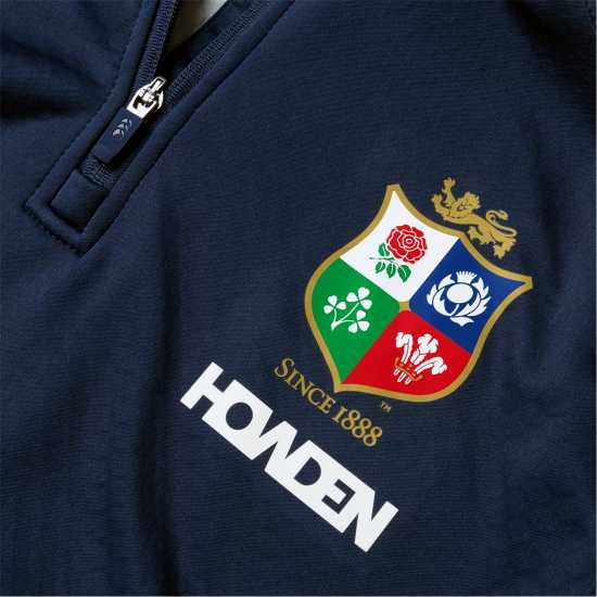 British And Irish Lions 2024 Quarter Zip Fleece Adults Тъмно сапфир 