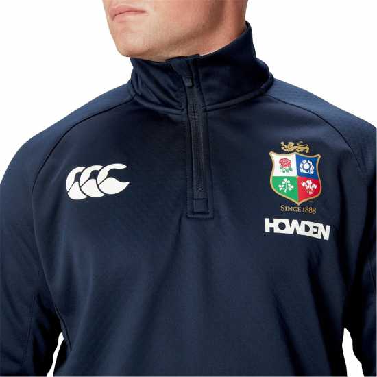 British And Irish Lions 2024 Quarter Zip Fleece Adults Тъмно сапфир 