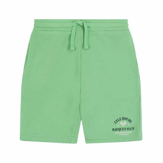 Lyle And Scott Racquet Club Graphic Sweat Shorts  
