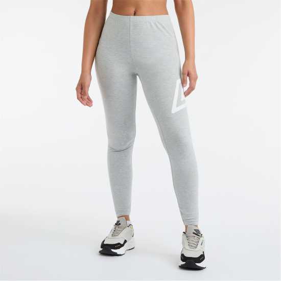 Umbro Logo Leggings Сив меланж/Бял Umbro Logo Leggings Сив меланж/Бял