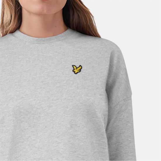 Lyle And Scott Women's Hoodie Dress Light Grey Marl Lyle And Scott Women's Hoodie Dress Light Grey Marl
