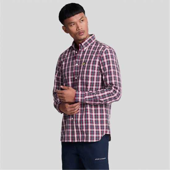 Lyle And Scott Washed Check Poplin Shirt  