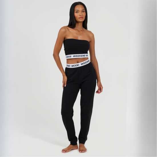 Brave Soul Womens Weekend Mode Lounge Sets Black 