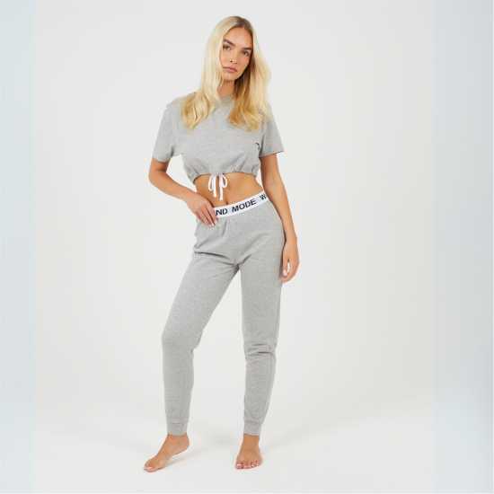 Brave Soul Womens Cropped Tee And Slim Joggers Lounge Set Brave Soul Womens Cropped Tee And Slim Joggers Lounge Set