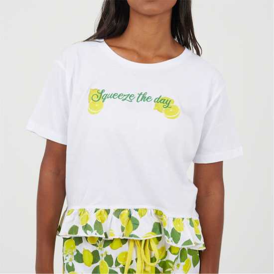 Brave Soul Women's Short Sleeve Pyjama Set  