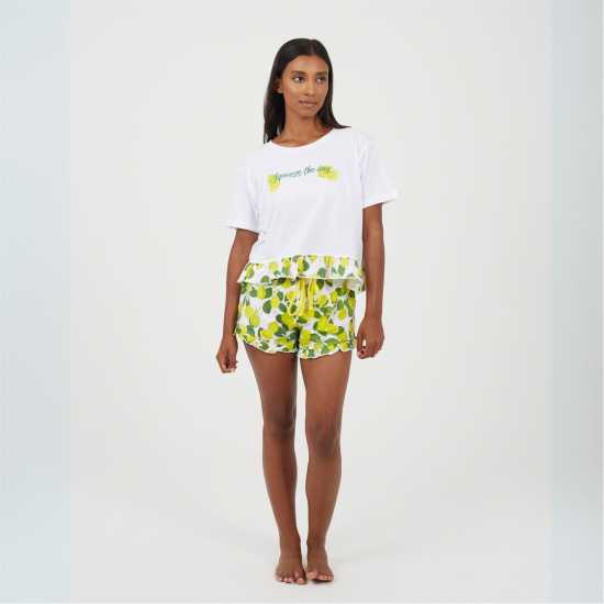 Brave Soul Women's Short Sleeve Pyjama Set  