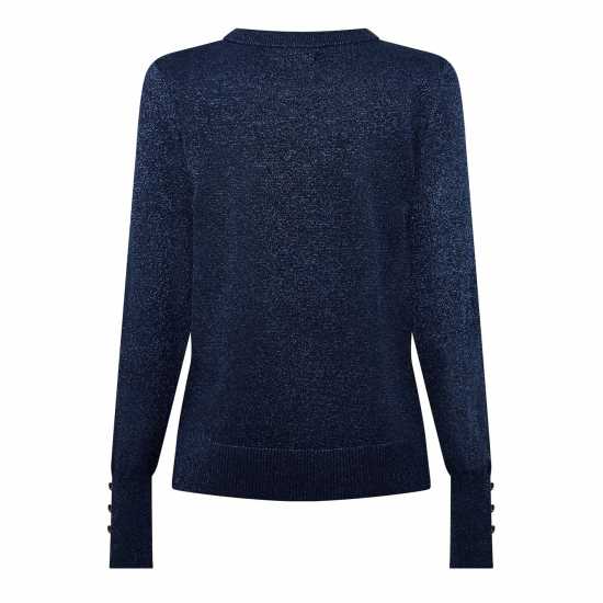 Дамски пуловери и жилетки Biba Shimmer Jumper Морска синьо Biba Shimmer Jumper Морска синьо Дамски пуловери и жилетки