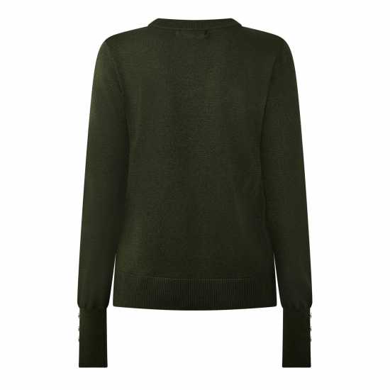 Biba Shimmer Jumper Хаки Дамски пуловери и жилетки