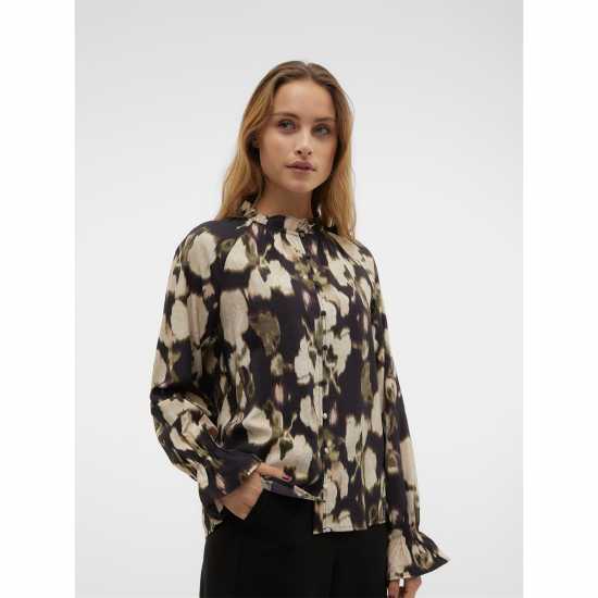 Дамски ризи и тениски Vero Moda Frill Shirt Vero Moda Frill Shirt Дамски ризи и тениски
