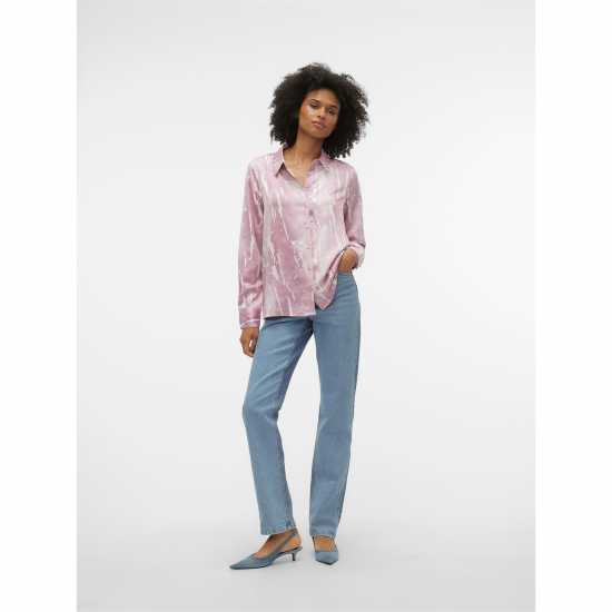 Vero Moda Long Sleeve Patterned Shirt  Дамски ризи и тениски