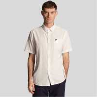 Lyle And Scott Textured Stripe Short Sleeve Shirt  