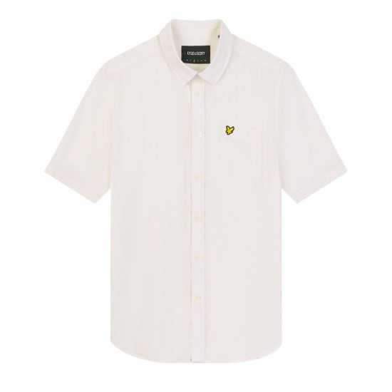 Lyle And Scott Textured Stripe Short Sleeve Shirt  