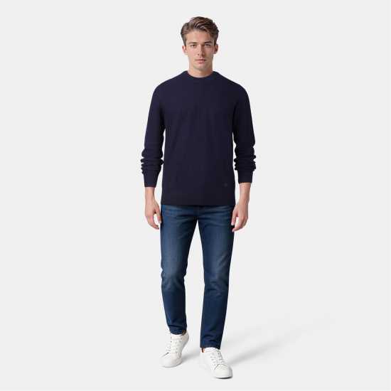 Lyle And Scott Блуза С Обло Деколте Men's Crew Neck Jumper Тъмно морско синьо 