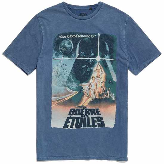 Мъжки стоки с герои Star Wars Movie Tee 99 Френски плакат Star Wars Movie Tee 99 Френски плакат Мъжки стоки с герои
