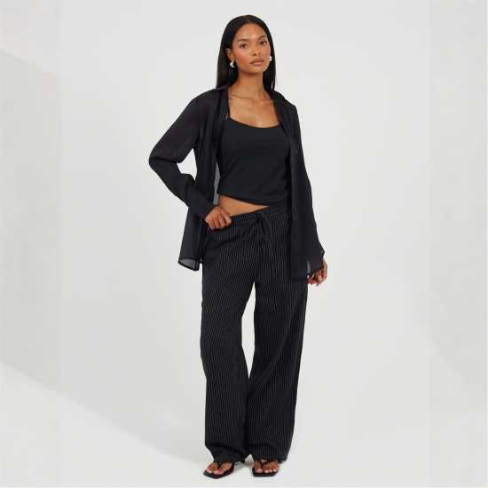 Brave Soul Ls Shirt Ld99 Black 