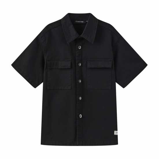 Firetrap Ss Shirts Junior Черно Детски ризи