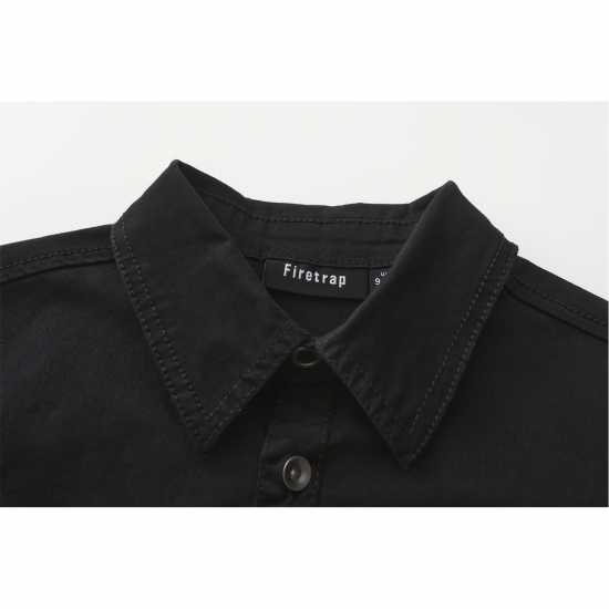 Firetrap Ss Shirts Junior Черно Детски ризи