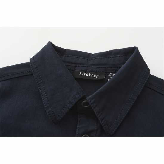 Firetrap Ss Shirts Junior Морска синьо Детски ризи