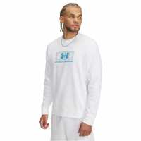 Under Armour Men's Rival Terry 1/4 Zip Fleece White 